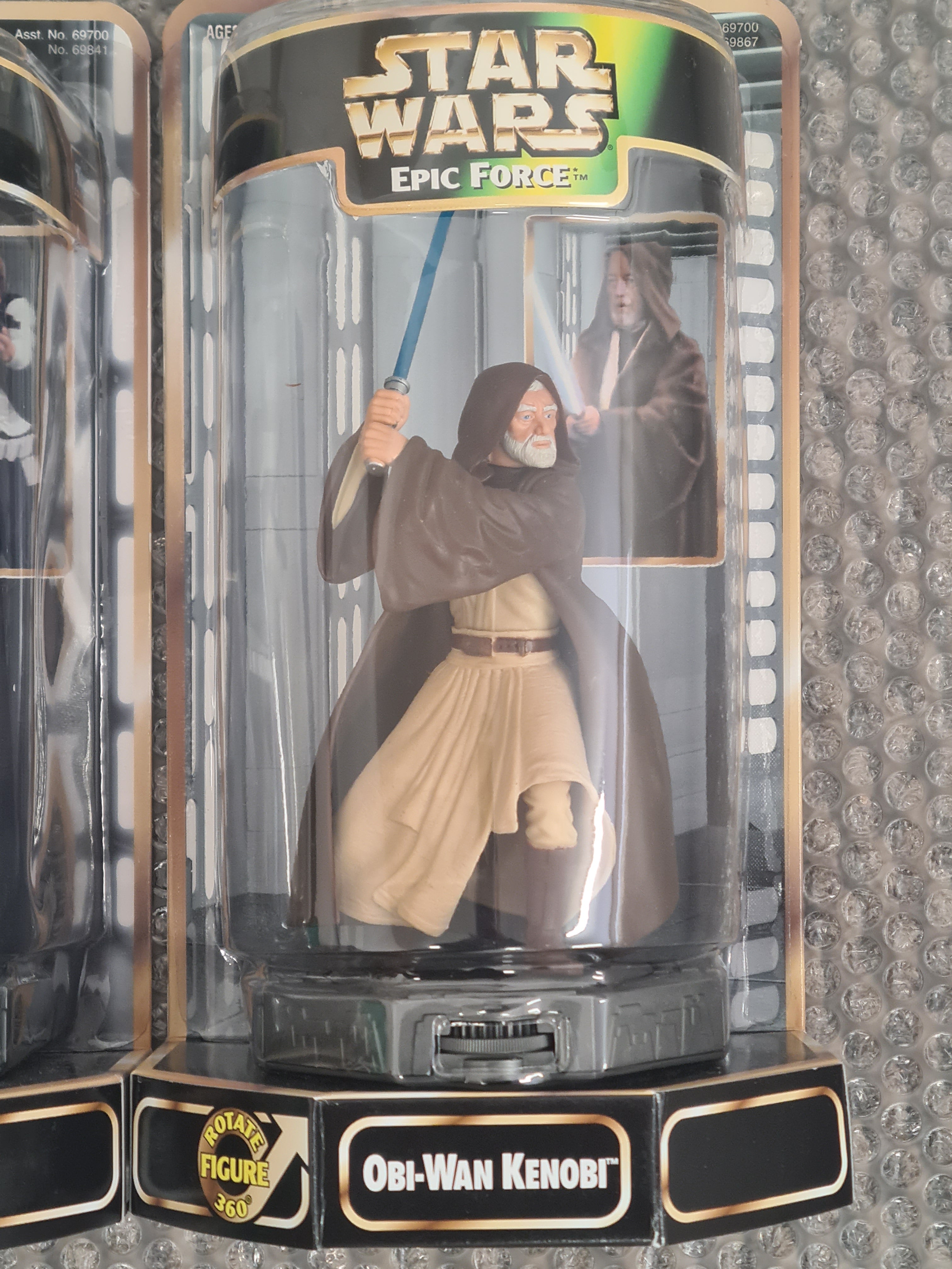 Star Wars, Kenner Rotating Figures x 3,Han Solo,Chewbacca,Obi-Wan Kenobi