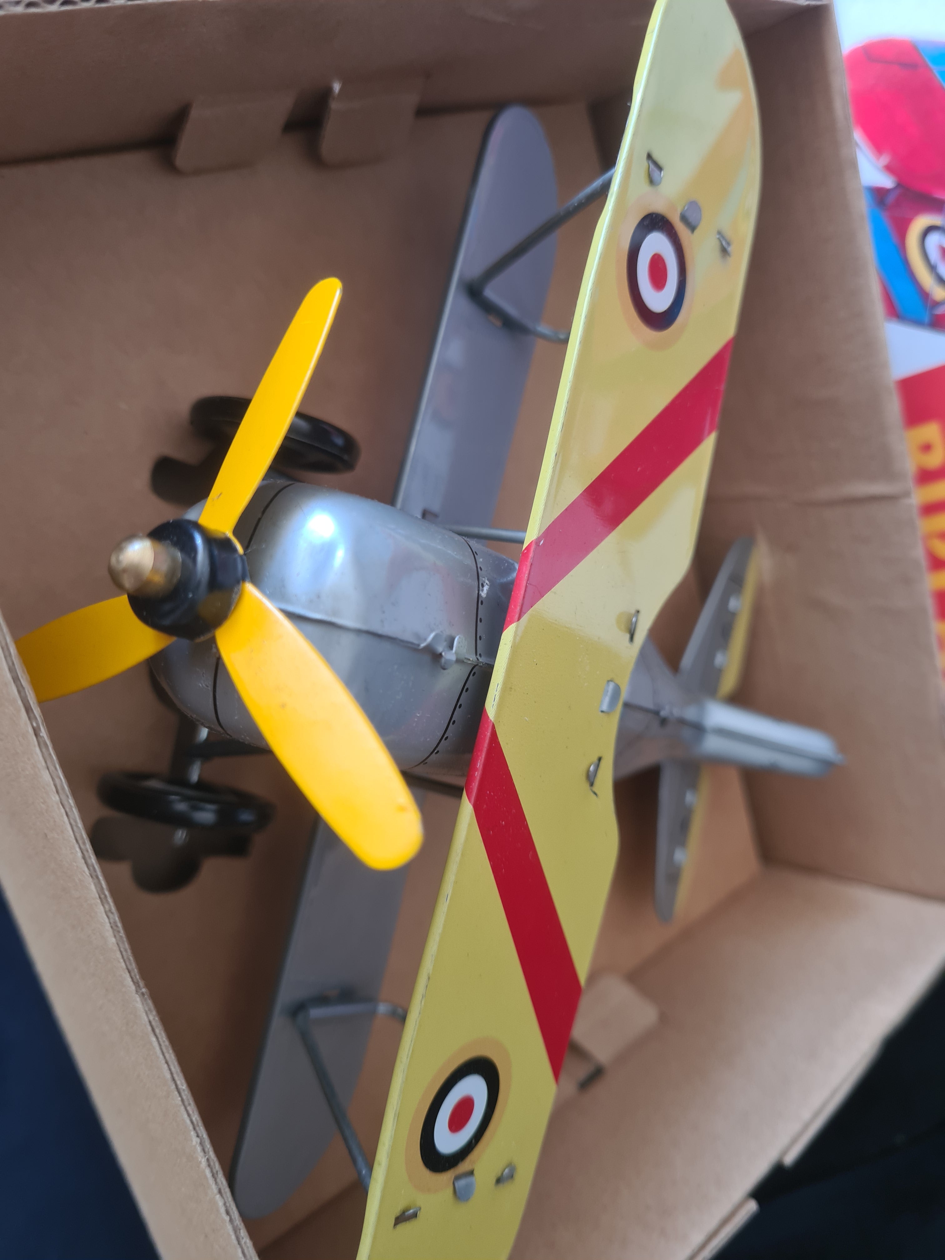 Marxu,Mechanical Wind Up Biplane Fighter